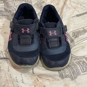 Under Armour Navy and Pink Shoes size 8K